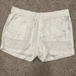 Caslon Women's Cream Drawstring Athletic Shorts